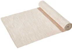 NANU-NANA Tischdeko*Tischläufer Anthea, Beige/weiß
