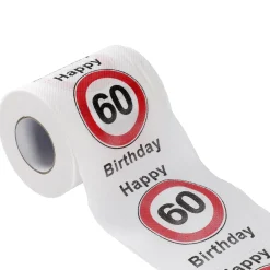 NANU-NANA Geburtstag|Geschenkideen*Toilettenpapier Birthday, 60 Jahre, 24 Meter
