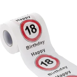 NANU-NANA Geburtstag|Geschenkideen*Toilettenpapier Birthday, 18 Jahre, 24 Meter