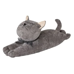 NANU-NANA Deko-Objekte*Türstopper Katze, Liegend/dunkelgrau, 38 Cm