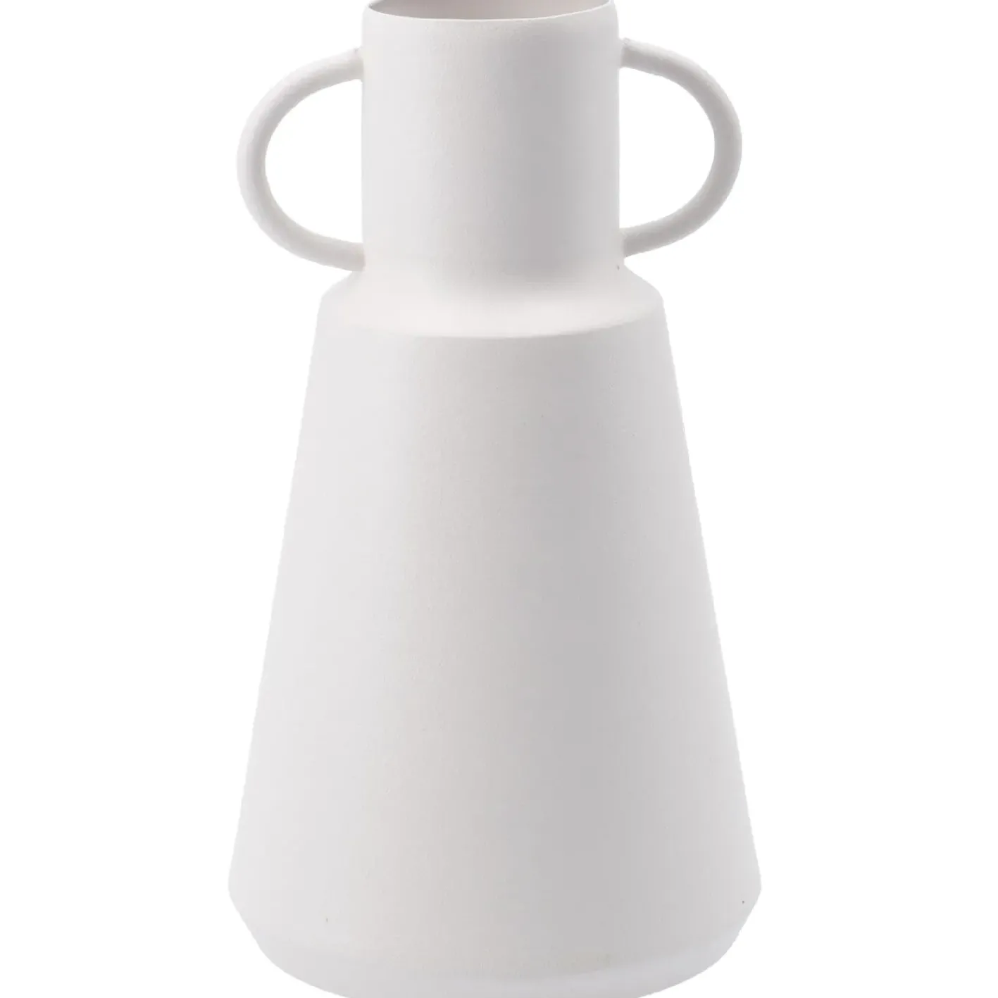 NANU-NANA Vasen & Kunstblumen*Vase Metall, Hoch/weiß, 19.5 Cm