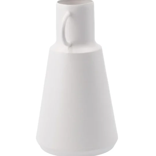 NANU-NANA Vasen & Kunstblumen*Vase Metall, Hoch/weiß, 19.5 Cm