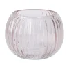 NANU-NANA Vasen & Kunstblumen|Frühlingsdeko*Vase Rillen, Bauchig/rosa, 11.5 X 8.5 Cm
