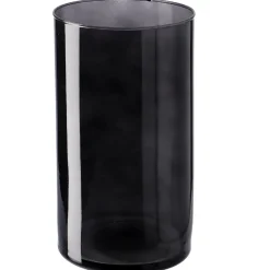 NANU-NANA Vasen & Kunstblumen*Vase Zylinder, Anthrazit, 16 X 29 Cm