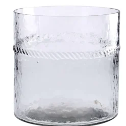 NANU-NANA Hochzeitsdeko|Windlichter & Laternen*Vase Zylinder, Relief, 13 X 13 Cm