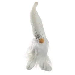 NANU-NANA Weihnachtsdeko*Wichtel Glitter, Weiß, 21 Cm