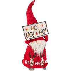 NANU-NANA Geschenkideen|Figuren*Wichtel Mit LED-Schild, Hohoho, 60 Cm