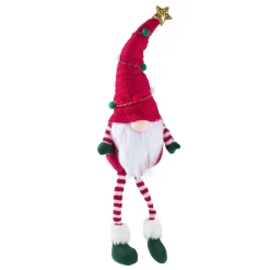 NANU-NANA Weihnachtsdeko*Wichtel Mit Pompom, Rot, 55 Cm