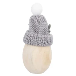 NANU-NANA Figuren|Weihnachtsdeko*Wichtel Mütze/Geweih, Grau, 9 Cm