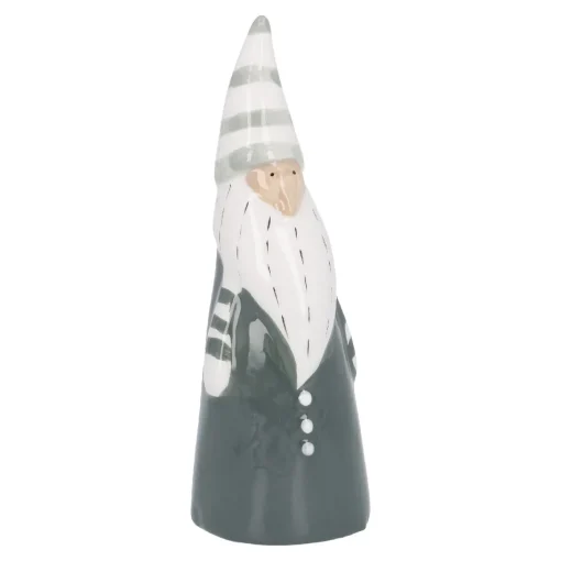 NANU-NANA Figuren|Weihnachtsdeko*Wichtel Streifenmütze, Grün, 14 Cm