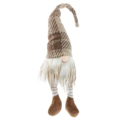 NANU-NANA Weihnachtsdeko|Weihnachten*Wichtel Strick, Karo, 47 Cm