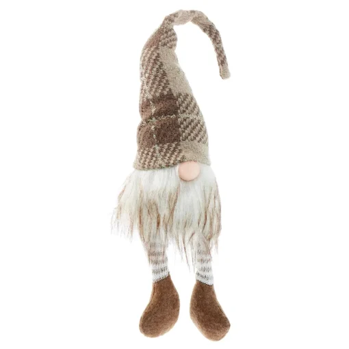 NANU-NANA Weihnachtsdeko|Weihnachten*Wichtel Strick, Karo, 47 Cm