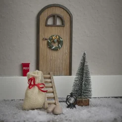 NANU-NANA Weihnachtstraditionen|Weihnachtsdeko*Wichteltür-Set, Braun