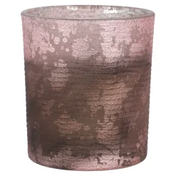 NANU-NANA Windlichter & Laternen|Herbstdeko*Windlicht Metallic, Rosa, 8 Cm